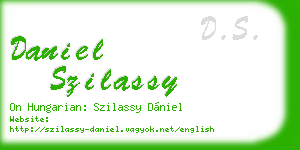 daniel szilassy business card